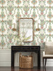 RP7328 Luxembourg Wallpaper White, Green from Rifle Paper Co. Second Edition by York Wallcoverings