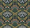 RP7318 Bramble Wallpaper Black, Green from Rifle Paper Co. Second Edition by York Wallcoverings