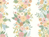 RP7311 Garden Party Trellis Wallpaper White, Pale Pink from Rifle Paper Co. Second Edition by York Wallcoverings