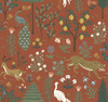 RP7301 Menagerie Wallpaper Brown from Rifle Paper Co. Second Edition by York Wallcoverings