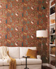 RP7301 Menagerie Wallpaper Brown from Rifle Paper Co. Second Edition by York Wallcoverings