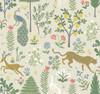 RP7303 Menagerie Wallpaper Beige from Rifle Paper Co. Second Edition by York Wallcoverings