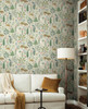 RP7303 Menagerie Wallpaper Beige from Rifle Paper Co. Second Edition by York Wallcoverings