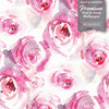 GW5261 Watercolor Canvas Roses Peel & Stick Wallpaper Roll 20.5in W x 18ft L