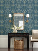 RP7331 Luxembourg Wallpaper Blue, Green from Rifle Paper Co. Second Edition by York Wallcoverings