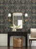 RP7329 Luxembourg Wallpaper Black from Rifle Paper Co. Second Edition by York Wallcoverings