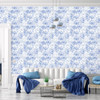 GW6042 Grace & Gardenia Blue Splatter Peel and Stick Wallpaper Roll 20.5 inch Wide x 18 ft. Long,Blue White