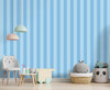 GW6051 Grace & Gardenia Blue Stripes Peel and Stick Wallpaper Roll 20.5 inch Wide x 18 ft. Long, Blue