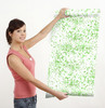 GW6044 Grace & Gardenia Green Splatter Peel and Stick Wallpaper Roll 20.5 inch Wide x 18 ft. Long, Green White
