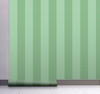 GW6052 Grace & Gardenia Green Stripes Peel and Stick Wallpaper Roll 20.5 inch Wide x 18 ft. Long, Green