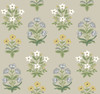 RP7350 Mughal Rose Wallpaper Beige, Purple from Rifle Paper Co. Second Edition by York Wallcoverings