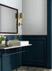 RP7341 Eden Wallpaper White, Blue from Rifle Paper Co. Second Edition by York Wallcoverings