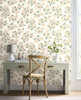 RP7393 Hydrangea Wallpaper Beige, Pink from Rifle Paper Co. Second Edition by York Wallcoverings