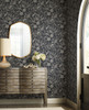 RP7389 Pomegranate Wallpaper Black from Rifle Paper Co. Second Edition by York Wallcoverings