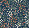 RP7376 Wildwood Garden Wallpaper Blue, Red from Rifle Paper Co. Second Edition by York Wallcoverings