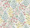 RP7377 Wildwood Garden Wallpaper White, Pink from Rifle Paper Co. Second Edition by York Wallcoverings