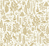 RP7371 Menagerie Toile Wallpaper Beige from Rifle Paper Co. Second Edition by York Wallcoverings