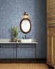 RP7370 Menagerie Toile Wallpaper Light Blue from Rifle Paper Co. Second Edition by York Wallcoverings