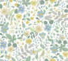 RP7357 Strawberry Fields Wallpaper White, Green from Rifle Paper Co. Second Edition by York Wallcoverings