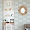 2903-25823 Maxwell Aqua Geometric Wallpaper Modern Style Abstract Theme Unpasted Non Woven Material Blue Bell Collection from  A-Street Prints by Brewster