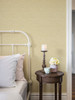 2999-25793 Tuckernuck Linen Wallpaper in Gold Yellow White Colors with Golden Dimensional Look Fabric Textures Graphics Style Non Woven Unpasted Wall Covering by Brewster