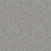 2999-14006 Rosali Scroll Damask Wallpaper in Grey Color with Leafy Scrolls and Filigree Scrolls Graphics Style Non Woven Unpasted Wall Covering by Brewster