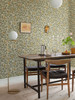 2999-13102 Pirum Pear Wallpaper in Yellow Gold Green Brown Colors with Orchard Ripe Fruit Fruit Botanical Style Non Woven Unpasted Wall Covering by Brewster