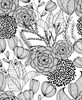 2903-25853 Alannah Black Botanical Wallpaper Bohemian Style Unpasted Non Woven Material Blue Bell Collection from  A-Street Prints by Brewster