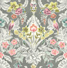 2903-25860 Vera Multicolor Floral Damask Wallpaper Bohemian Style Botanical Theme Unpasted Non Woven Material Blue Bell Collection from  A-Street Prints by Brewster