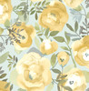 2903-25837 Orla Yellow Floral Wallpaper Kids Style Botanical Theme Unpasted Non Woven Material Blue Bell Collection from  A-Street Prints by Brewster