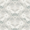 2999-24125 Klockrike Botanical Damask Wallpaper in Light Gray Colors with Leafy Boughs and Oak Leaves Flowers Botanical Style Non Woven Unpasted Wall Covering by Brewster