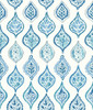 MN1850 Marketplace Motif Wallpaper White / Blue from Mediterranean by York Wallcoverings