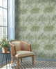 MN1823 Orchard Wallpaper Green from Mediterranean by York Wallcoverings