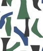 PSW1057RL Modernist Peel and Stick Wallpaper Green / Blue from Risky Business Vol. III by York Wallcoverings