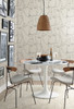 PSW1055RL Pablo Portraits Peel and Stick Wallpaper Linen / Charcoal from Risky Business Vol. III by York Wallcoverings