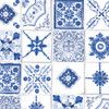 Norwall Wallcoverings CK36621 Creative Kitchens Morrocan Tiles Wallpaper Blue
