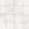 Norwall Wallcoverings LL36223 Illusions 2 Steel Tile Wallpaper White, Grey, Black