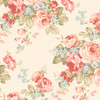 Norwall Wallcoverings AB27614 Abby Rose 3 Grand Floral Wallpaper Cream/Pink/Blue/Green