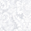 Norwall Wallcoverings AB42424 Abby Rose 3 Valentine Damask Wallpaper Grey