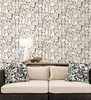 Norwall Wallcoverings LL36216 Illusions 2 Spanish Stone Wallpaper Grey, White