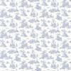 Norwall Wallcoverings Pretty Prints 4 CN24619 Small Toile Wallpaper Blue