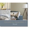 Norwall Wallcoverings DS29716 Stripes & Damasks 3 Velvet Taupe Brown Cream Wallpaper