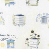 Norwall FK34424 Fresh Kitchens 5 Bee Hive Blue Off White Yellow Wallpaper