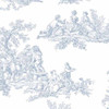 Norwall Grand Chateau, Manor House CH22510  Romantic Toile Wallpaper Light Blue, white