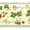 Norwall Wallcoverings KK26752 Kitchen Elements Trellis Trail Wallpaper Green, Yellow, Orange
