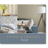 Norwall Wallcoverings DS29706 Stripes & Damasks 3 Cushion Stripe Wallpaper Navy Blue Beige