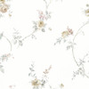 Norwall Wallcoverings Silk Impressions 2 MD29400 In-Register White Wedding Trail Wallpaper