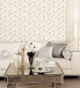 Norwall Wallcoverings Silk Impressions 2 MD29400 In-Register White Wedding Trail Wallpaper