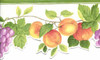 Norwall Wallcoverings  KT77917DC Fresh Kitchens 5 Hybrid Fruit Wallpaper Border Green, Purple, Orange