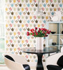 CU25966 Norwall Wallcoverings Fresh Kitchens 5 Gardening Pails Red Blue Beige Wallpaper